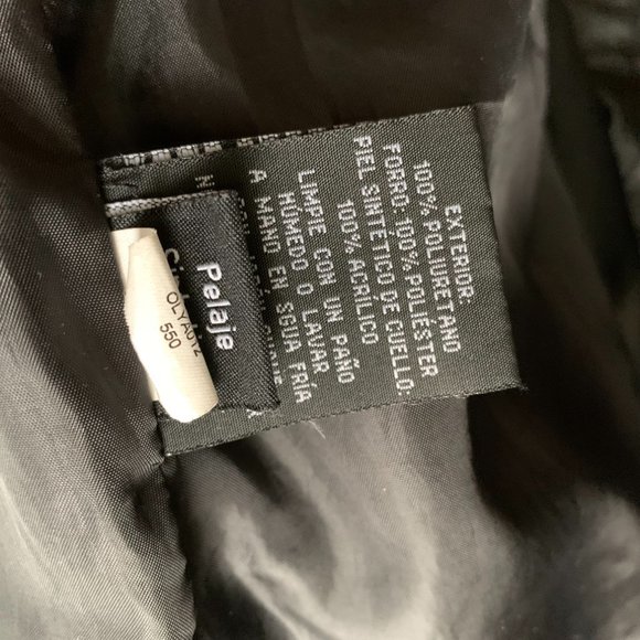 🇺🇸 BEBE faux-leather biker jacket size L/G - Picture 5 of 12